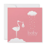 Stork Girl Delivery Baby Shower invitation