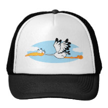 Stork Mascot Cartoon Character Hat