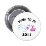 Stork Mom to Be Pinback Button