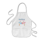 Stork with Twins Aprons