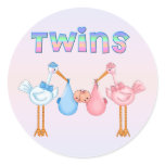 Stork with Twins