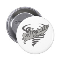 Storm Chaser Tornado Twister Logo Pinback Buttons