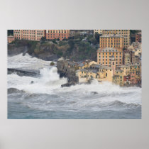 Storm in Camogli Posters