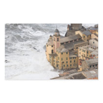 Storm in Camogli Rectangular Stickers