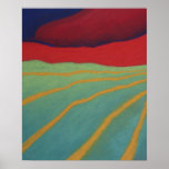 Storm Over Fields Poster