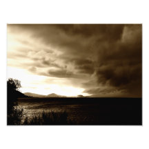 Storm over Lake Taupo Photographic Print