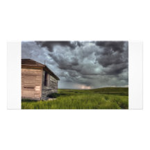 Storm over Saskatchewan Canada Customized Photo Card