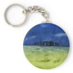 Storm over Stonehenge Key Chain