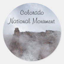 Storm Over the Colorado National Monument Stickers