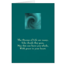 storm, The Storms of Life are many,Like clouds ... Cards