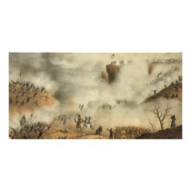 Storming and Capture of Lookout Mountain Civil War Personalized Photo Card