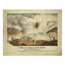 Storming and Capture of Lookout Mountain Civil War Photograph