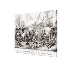 Storming of Monterey Stretched Canvas Print
