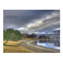 Stormy Fall Afternoon at the Beach Post Cards