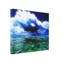 Stormy Sea Wrapped Canvas Gallery Wrap Canvas