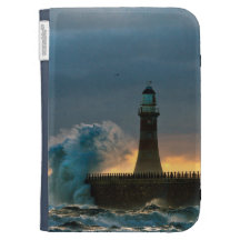 Stormy Seas at Roker Kindle Case