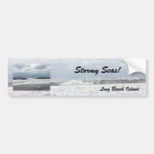Stormy Seas of the Atlantic Ocean Bumper Sticker