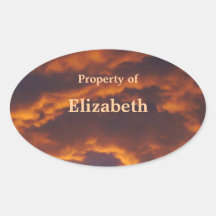 Stormy Skies property of sticker