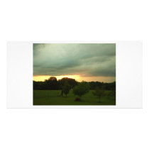 Stormy Sunrise III Personalized Photo Card