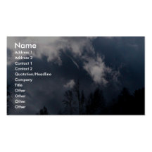 Stormy Weather - Dark Clouds Business Card