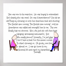 Story Art  "The British Are Coming"  Hilarious Poster
