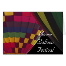 Stowe Balloon Festival Card
