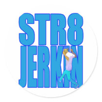 STR8 JERKIN jerk jerking dance hip-hop rap music Sticker