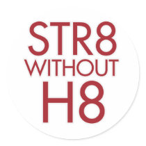 STR8 without H8 no prop 8 Sticker
