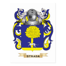 Strada Coat of Arms (Family Crest) Post Cards