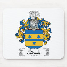 Strada Family Crest Mouse Pad
