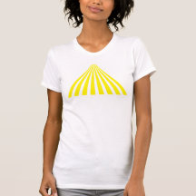 Strahlen gelb tshirts