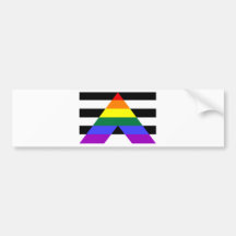 Straight Allies Bumper Sticker