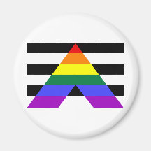Straight Allies Fridge Magnets