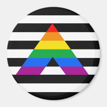 STRAIGHT ALLY PRIDE REFRIGERATOR MAGNETS