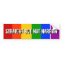 STRAIGHT BUT NOT NARROW BUMPER STICKER