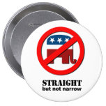 Straight but not narrow buttons