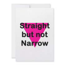 straight but not narrow custom invitations