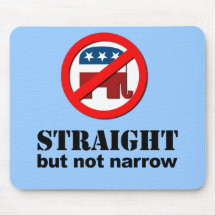 Straight but not narrow mousepad