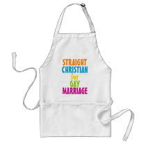 Straight Christian for Gay Marriage Aprons