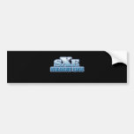Straight edge blue logo bumper stickers
