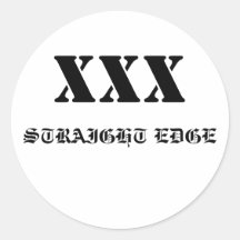 Straight Edge Stickers