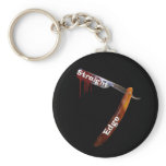 Straight Edge Straight Razor keychains