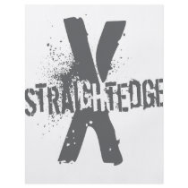 Straight Edge X dark grey Custom Flyer