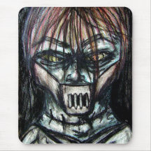 Straight Jacket Psycho Killer for Halloween Mouse Pads