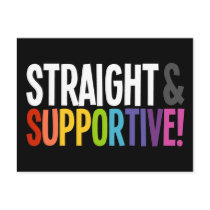 Straight & Supportive Post Cards