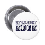 StraightEdge Pinback Button