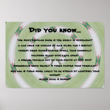strange facts poster