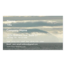 Strange Island In Fog Business Card Template