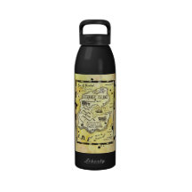 Strange Island Treasure Map Water Bottle