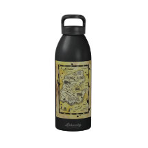 Strange Island Treasure Map Water Bottle